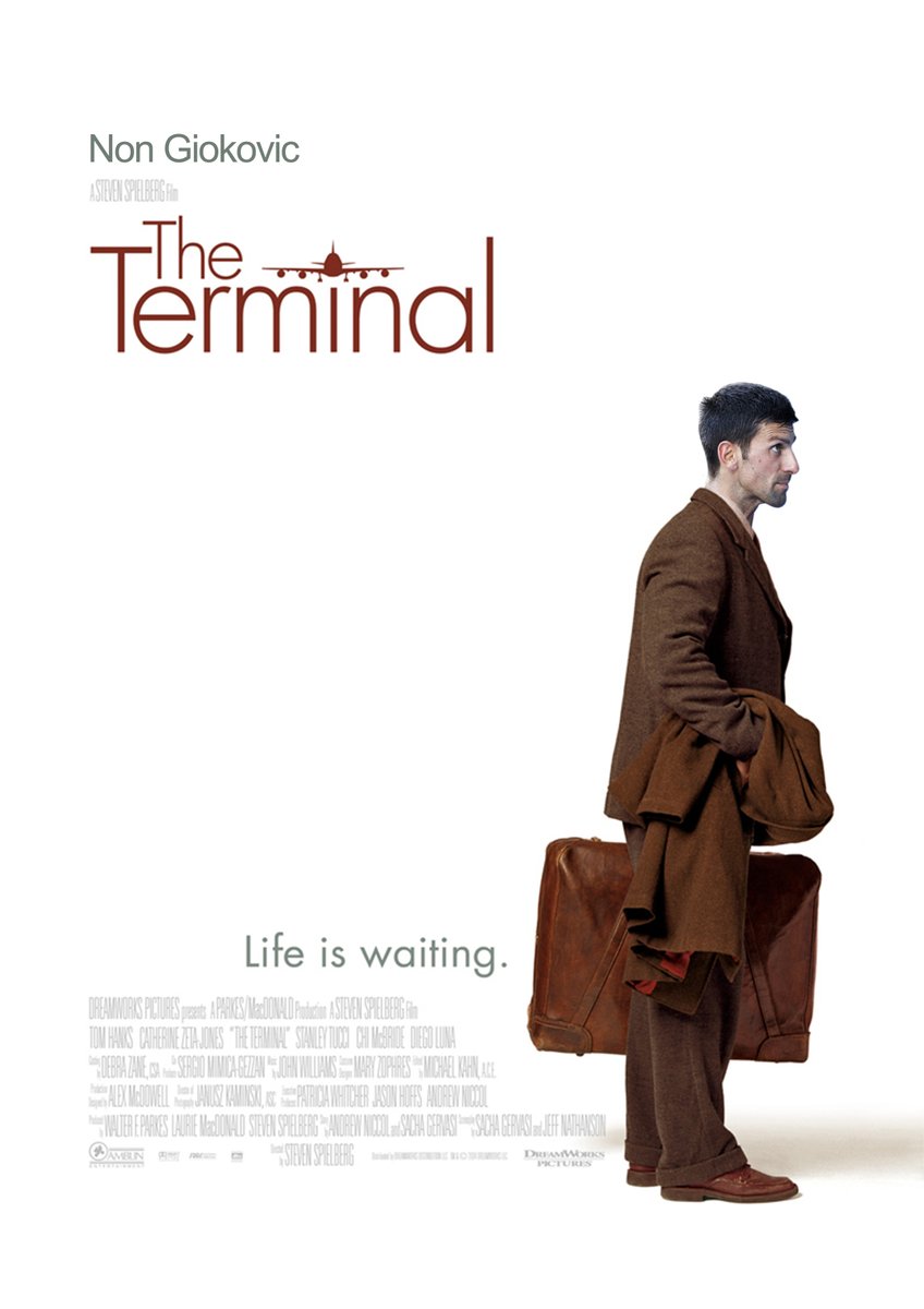 Desmo_33's tweet photo. il punto più basso di un grande campione, presto al cinema.
The Terminal con Non Giocovik
#Djokovic  #AusOpen https://t.co/K2J1rav4lL