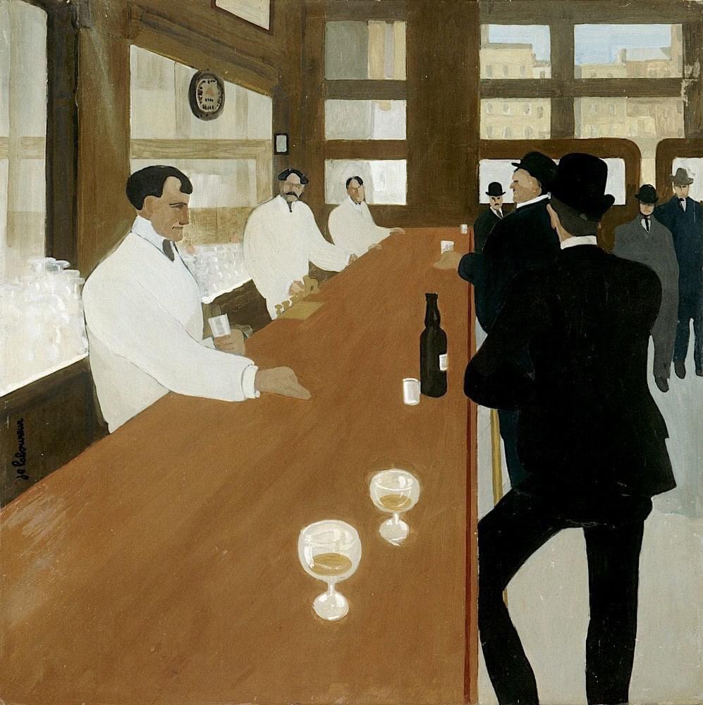 AMaddy2's tweet photo. Je vous parle d'un temps…
Jean Emile Laboureur, "Bar", en 1904.

#Cafe #zinc #YoyoMaeght #bistrot #troquet #modernart #laboureur #peinture #bretagne #maeght #artcollection #art https://t.co/LHpd9xVgT7