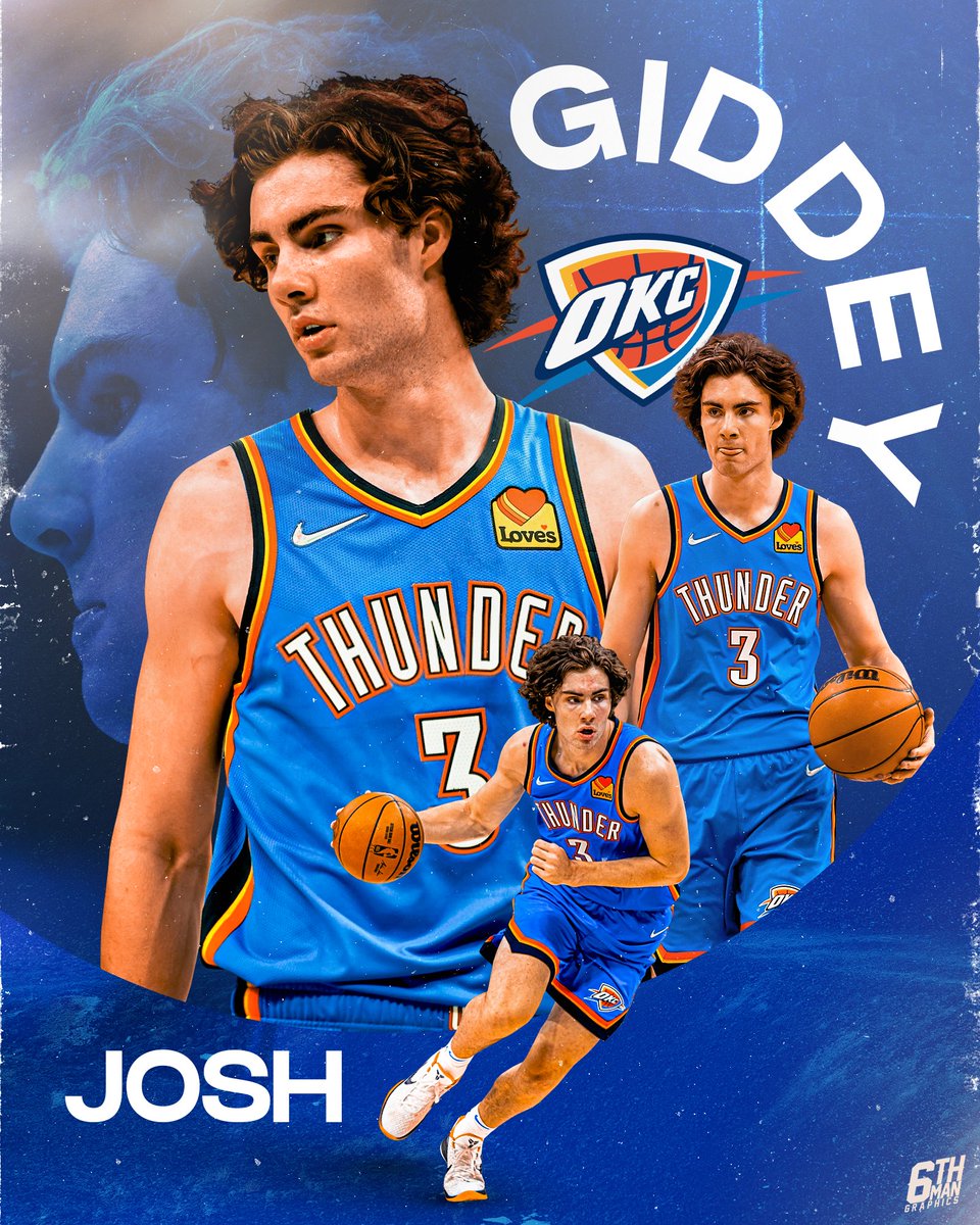 6thManGraphics's tweet photo. @joshgiddey // @okcthunder

.
.
.
.
.
.
.
.
.

#JoshGiddey #OKC #OklahomaCityThunder #Oklahoma #thunderup #NBA #NBAArt #sportsdesign #sports #basketball #graphicdesign #wallpaper #poster #posterizes #6thManGraphics https://t.co/FPUm7hzOWj