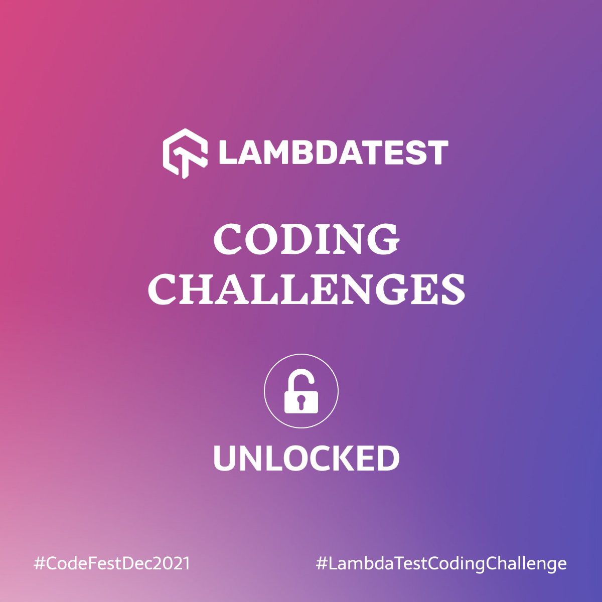 lambdatesting's tweet image. We kickstarted the #lambdatestcodingchallenge series a month back and we are elated to get an awesome response! 🚀
Do join the #LambdaTestCommunity bit.ly/3qQkM7D where you get an opportunity to learn from other QAs.
Here are the answers for #CodeFestDec2021 challenge.