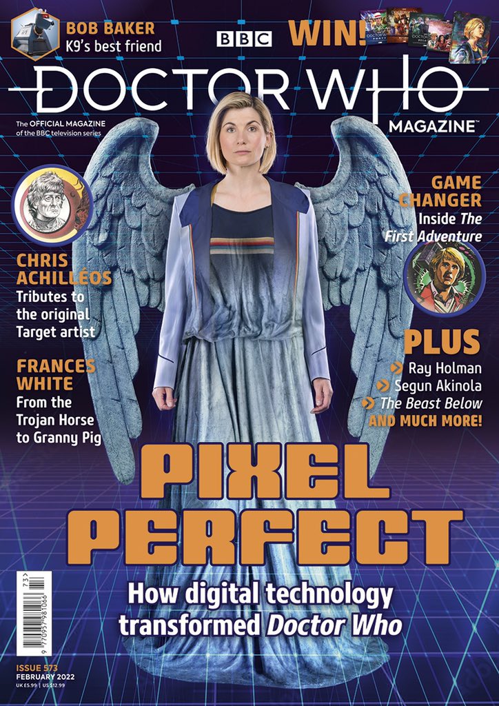 Doctor Who Magazine charts the history of digital effects in Doctor Who from the 1970s to the most recent episodes. Plus interviews with costume designer @HolmanRay and composer @segunakinola, tributes to Chris Achilléos and Bob Baker, and much more! DWM 573 is on sale now!