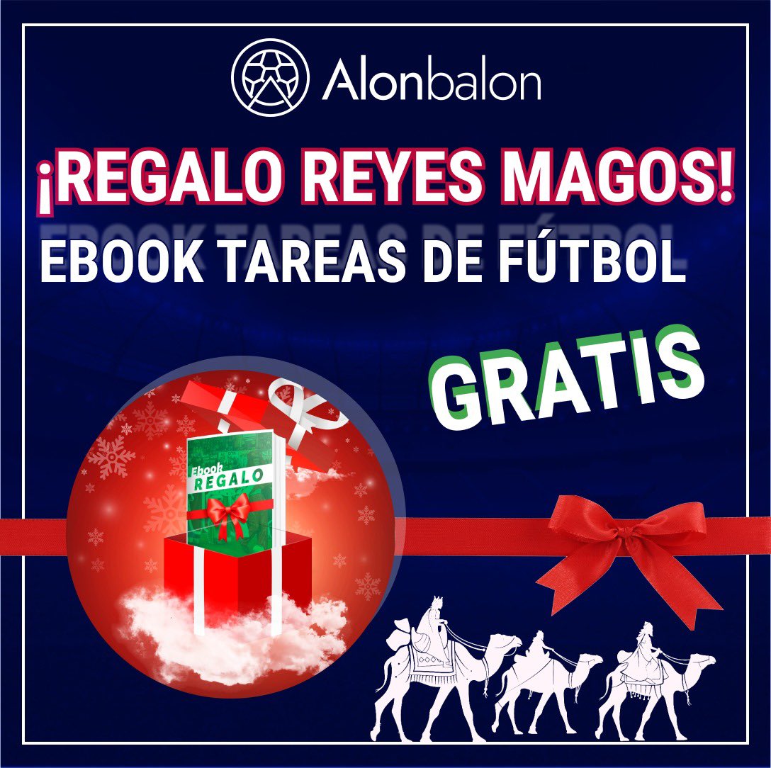 🌟REGALO REYES MAGOS🌟

📕Ebook con 25 tareas de entrenamiento de fútbol

Condiciones:

1️⃣ Síguenos
2️⃣ RT a este tweet
3️⃣ Escríbenos por MD la palabra REGALO