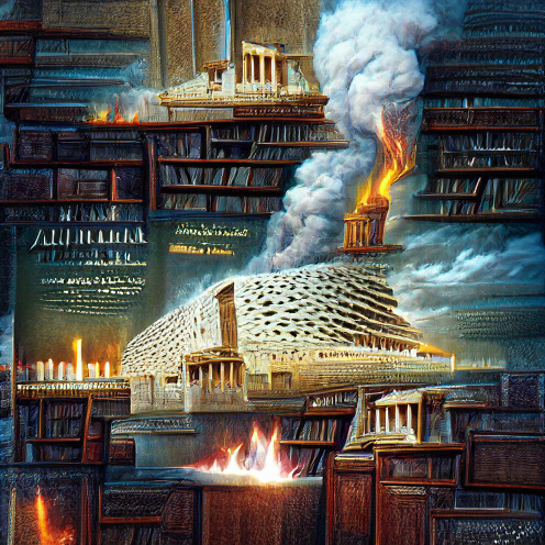 InfectedLasagna's tweet photo. Look what I Made! The Burning of the Library of Alexandria  collectible https://t.co/xdwXAUUQDb #rarible #ethereum #flow #nonfungible #digitalasset #nft via @rarible https://t.co/i7RSflBKnz