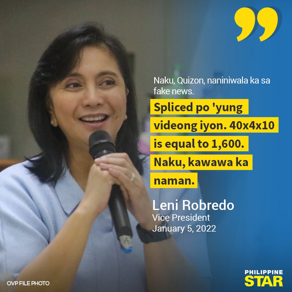 PhilippineStar's tweet photo. Vice President Leni Robredo called out misleading information on her comment section during her Facebook live regarding the COVID-19 initiatives of her office last Wednesday. https://t.co/L6EAQV1oXH
