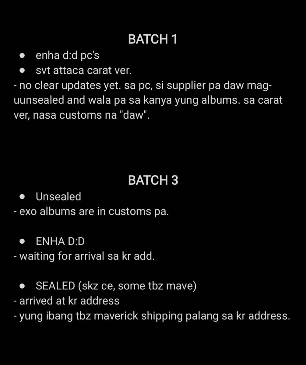 HVcsud's tweet photo. MASS UPDATES AS OF 6.1.2021 • #HVupdates
please read carefully. send us a dm if you still have any concerns/questions regarding your order/s.
at maraming salamat po sa pagtitiwala sa @haineverse 🥺 https://t.co/i4oV8OF3oo