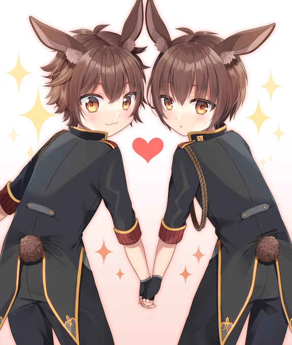 ふたごちゃんのおしり🐰🧡
(ユーク&ユーリ)

#創作
#Aquavis 