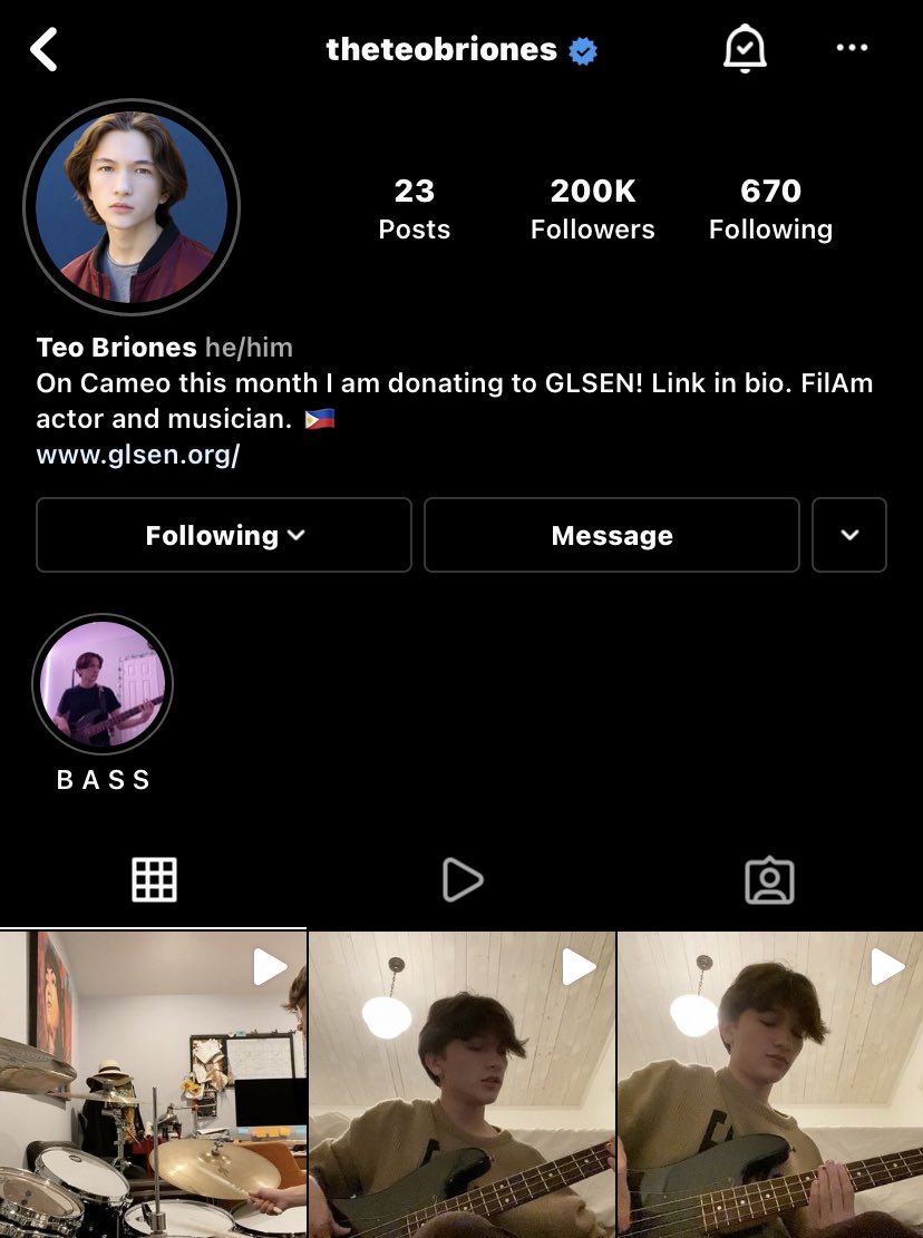 TeoUpdated's tweet photo. 📈| Teo Briones has surpassed 200K followers on Instagram! 🎉 https://t.co/3uoasB95gM