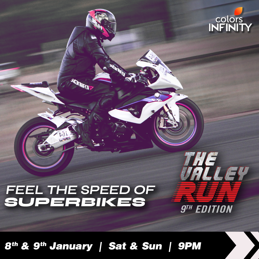 colors_infinity's tweet photo. All set to feel the thrill and live the exciting stories of superbikes and their super riders!
Tune in for the ultimate Quarter Mile Stories!
Catch The Valley Run, 9th Edition | 8th & 9th January at 9PM
Only on Colors Infinity.
#TheValleyRun #EliteOctane #ValleyRunOnCI https://t.co/QzpMcjWT8m