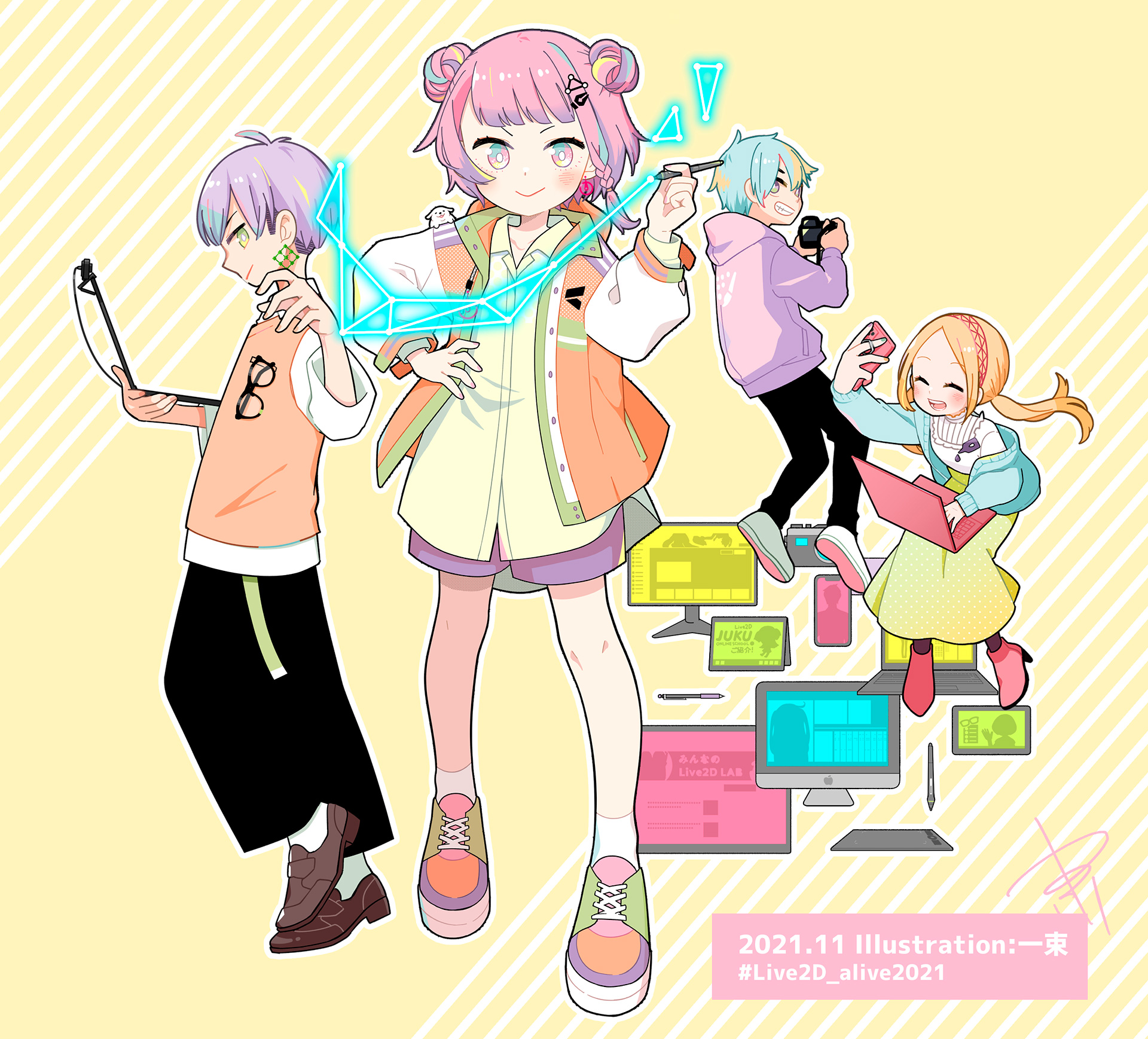 一束 イラスト Live2d 1 Tuka Twitter