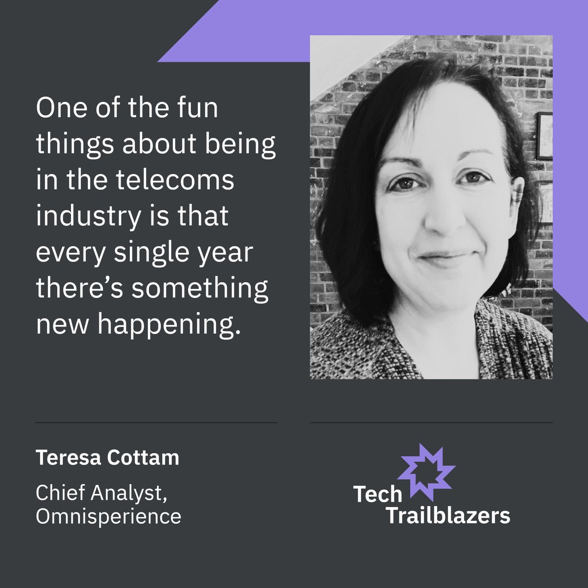 #TBT We revisit the #JudgesOnFire archives to our #podcast with <a href="/teresacottam/">Teresa Cottam</a>. She shares her passion for the #mobiletechnology industry, as well as the potential for #techstartups in the 'new normal' bit.ly/3wqqsI9 #enterprisetech #startupawards #innovation #mobile