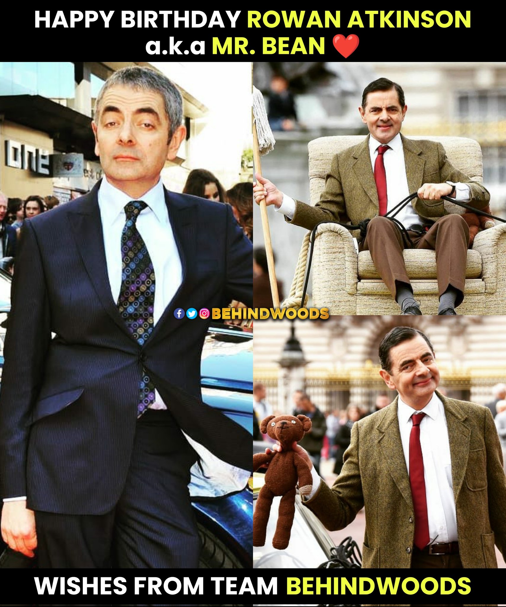 Happy Birthday Rowan Atkinson a.k.a Mr. Bean       