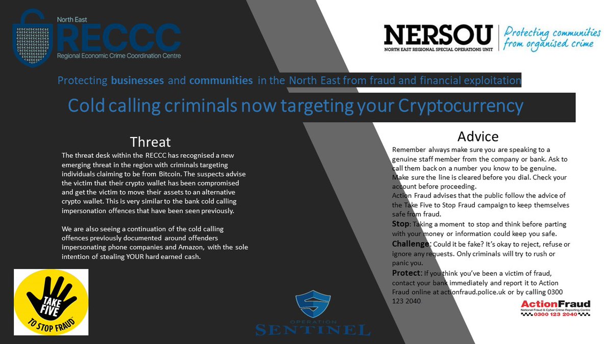 NorthEastROCU's tweet photo. Reccc-ognised fraud threat in the region
#coldcalling #reccc #financialwellbeing https://t.co/EMpGaDlPfV