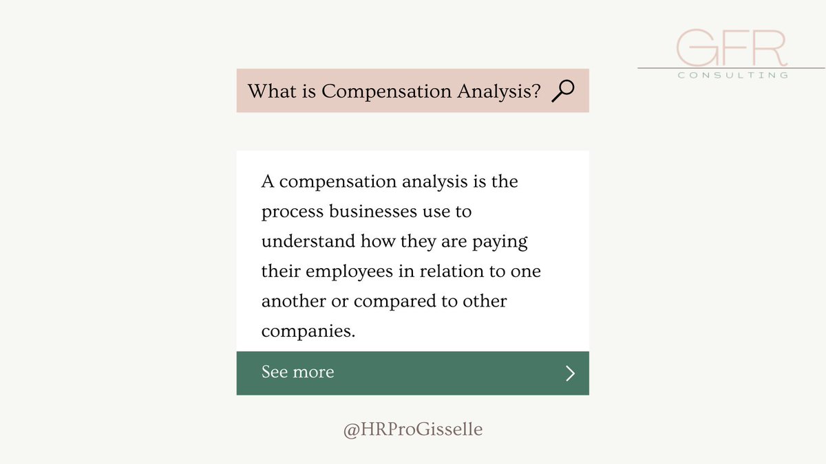 HRProGisselle's tweet image. #GFRConsulting offers a thorough #compensationanalysis to small-medium businesses.  Call me, Gisselle Feldkamp Rivera at 📞417-922-0463 for more information!
