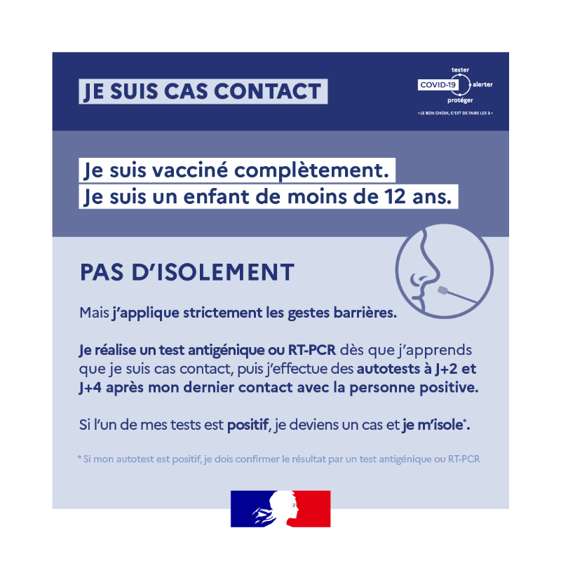 Sante_Gouv's tweet photo. #COVID19 | Pour limiter la transmission du virus, les règles d’#isolement changent 😷

Cas contact, cas positif : retrouvez les consignes d’isolement ⤵