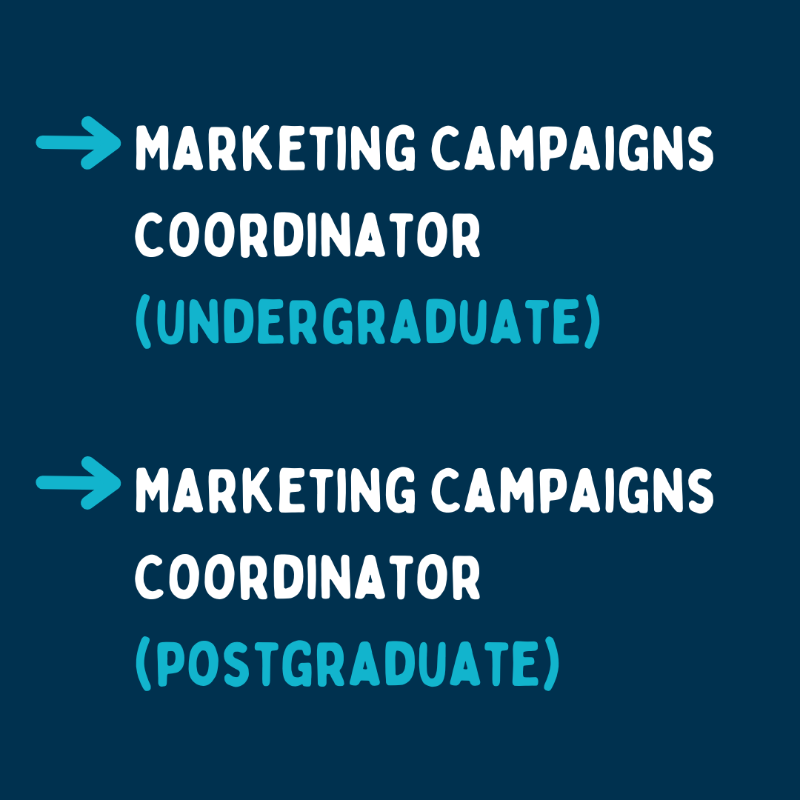 chiuni's tweet photo. We have 2 exciting vacancies in our Marketing team!

👉Marketing Campaigns Coordinator – Undergraduate
👉Marketing Campaigns Coordinator – Postgraduate

CLOSING DATE: 9th Jan 📅

#chiuni