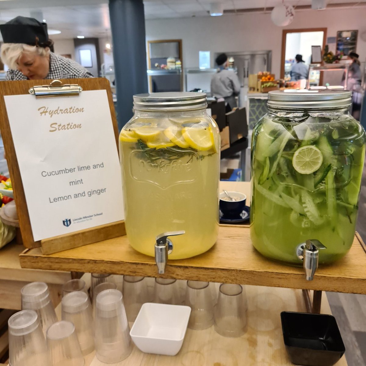 LMS Senior Catering (@lmschartwells) on Twitter photo Today's Hydration Station.. proving to be popular!
<a href="/spj_cook/">Simon Cook</a> <a href="/MinsterSchool/">Lincoln Minster School</a> <a href="/IndieChefsNorth/">Stuart Leggett</a> Today's Hydration Station.. proving to be popular!
<a href="/spj_cook/">Simon Cook</a> <a href="/MinsterSchool/">Lincoln Minster School</a> <a href="/IndieChefsNorth/">Stuart Leggett</a>