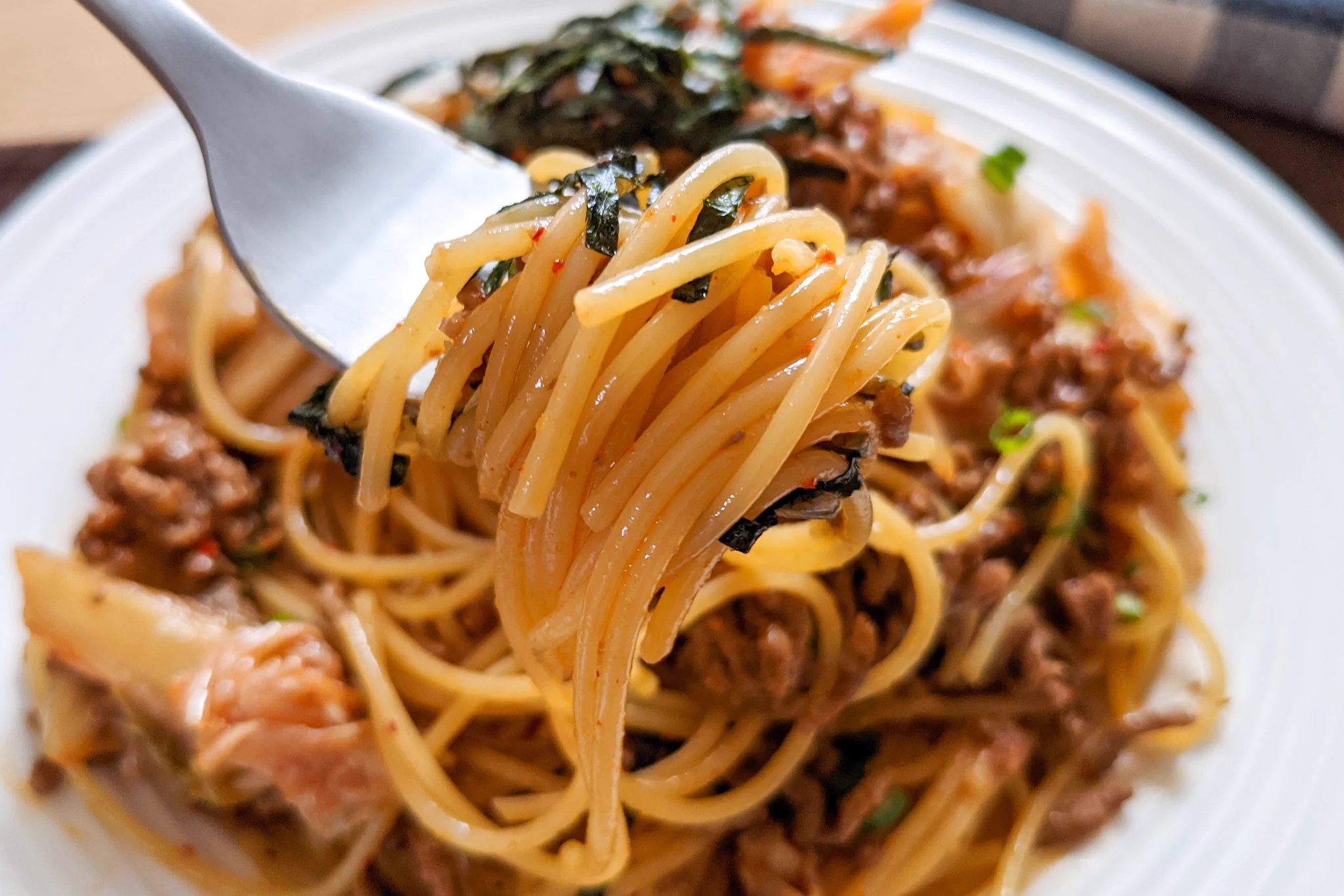 パスタ好きさんは是非！ビビンバ風に仕上げた、簡単「パスタ」レシピ！