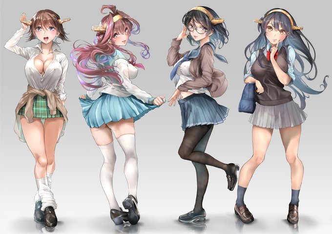 金剛型4姉妹 #艦これ #艦隊これくしょん #金剛 #比叡 #榛名 #霧島 #金剛型 https://t.co/7BoIhj7TJE 