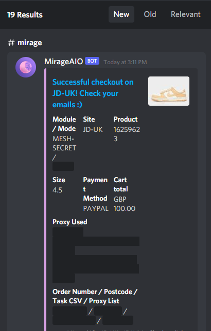 B.Cop (@bvr_cop) on Twitter photo Guess who's back 😂
CG : <a href="/thesoleradar/">soleradar</a>
Bot : @MirageBots
Proxies : @kochclub_xyz <a href="/PigeonProxies/">PigeonProxies</a> <a href="/LuckyAIOPrivate/">LuckyAIO Private</a> <a href="/PrimedProx/">Primed Proxies</a> Guess who's back 😂
CG : <a href="/thesoleradar/">soleradar</a>
Bot : @MirageBots
Proxies : @kochclub_xyz <a href="/PigeonProxies/">PigeonProxies</a> <a href="/LuckyAIOPrivate/">LuckyAIO Private</a> <a href="/PrimedProx/">Primed Proxies</a>