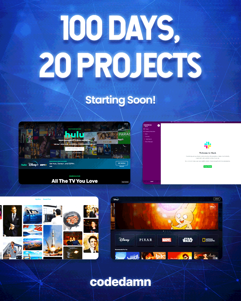 🎉 #100DAYSOFPROJECT CHALLENGE ALERT 🎉

We are soon going to launch our new challenge,
drop an emoji in the comment section and retweet to get EARLY access 👋