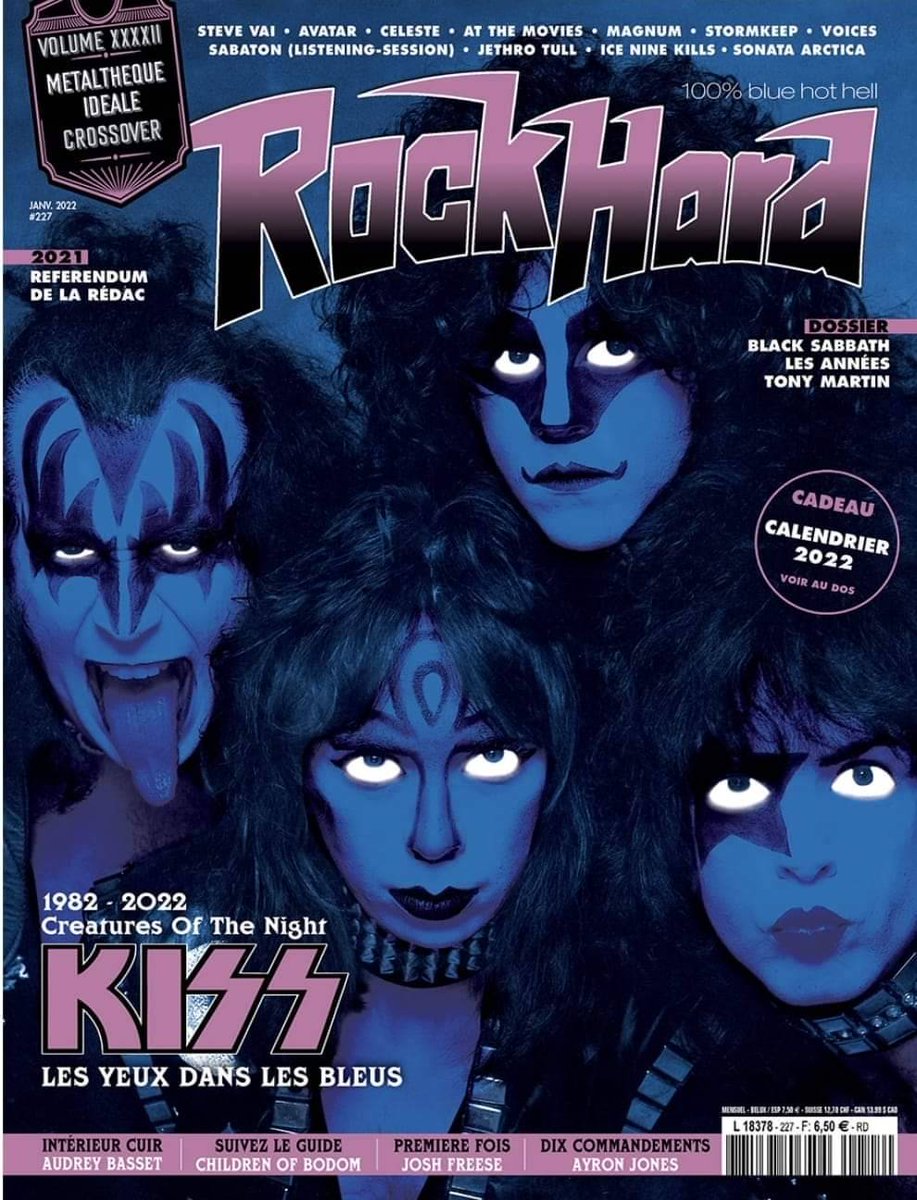 millthekiss's tweet photo. France's Rock Hard Magazine celebrates the 40th anniversary of Creatures of the Night ~ January 2022 https://t.co/e5VA5q7ai3