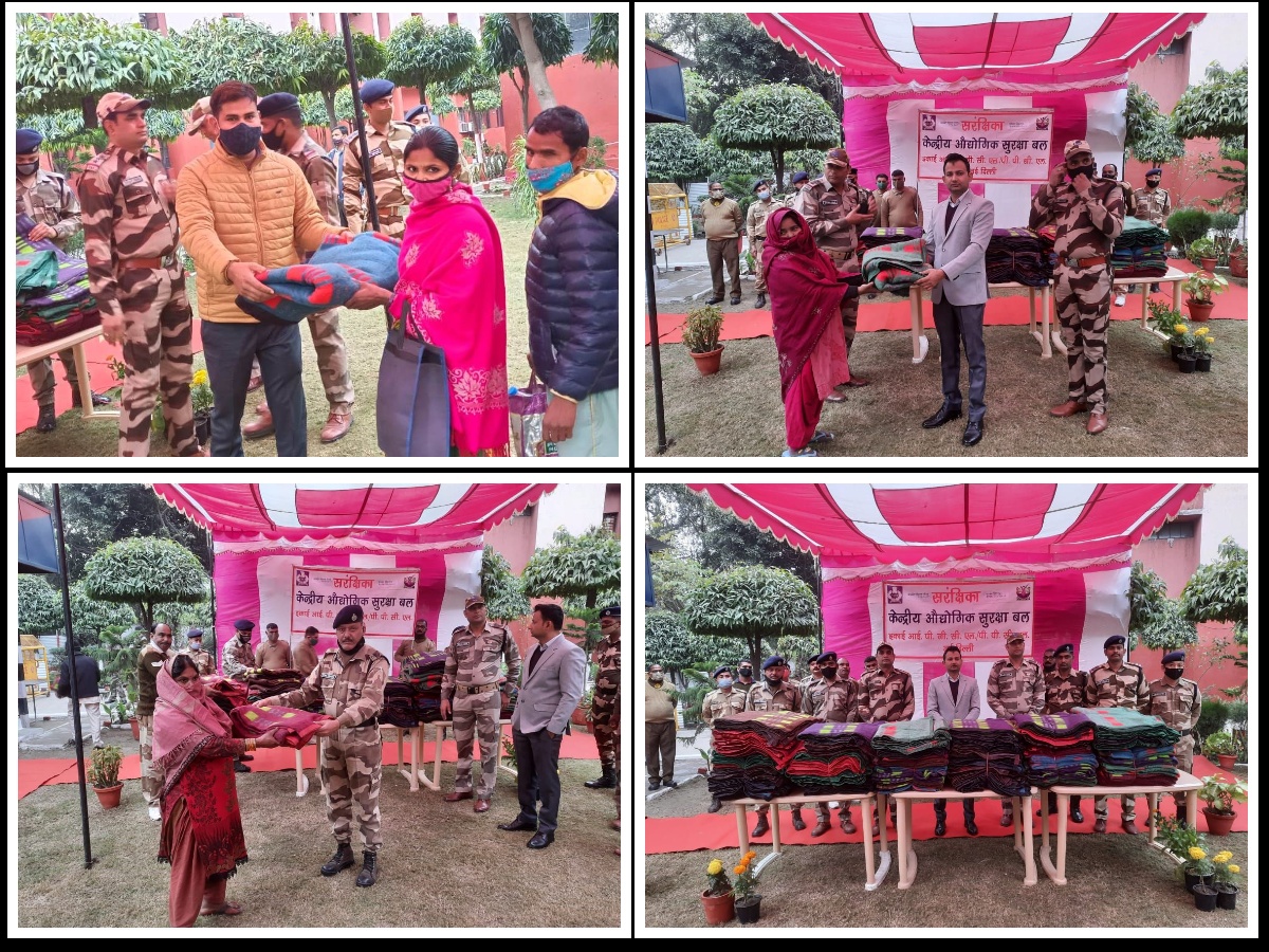 CISFHQrs's tweet photo. “No Act of Kindness, No Matter How Small, is Ever Wasted”
Blankets distributed to needy people under the aegis of “Sanrakshika" @ CISF unit IPGCL, New Delhi.
#PROTECTIONandSECURITY with #HUMANITY.
@HMOIndia @MoRD_GOI https://t.co/61xD2g12LR