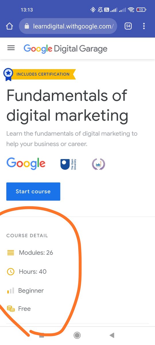 senthazalravi's tweet image. டிஜிட்டல் மார்க்கெட்டிங் பற்றிய 40 மணி நேர முழுமையான கல்வி கூகிள் வழங்குகிறது. வேலைவாய்ப்பு, தொழில் வாய்ப்பு இவை இரண்டும் ஒருங்கே அமைந்த படிப்பு இது. இதை படித்து முடித்த இருவரை நானே வேலைக்கு எடுக்க போறேன். ரெடியா ?

learndigital.withgoogle.com/digitalgarage/…