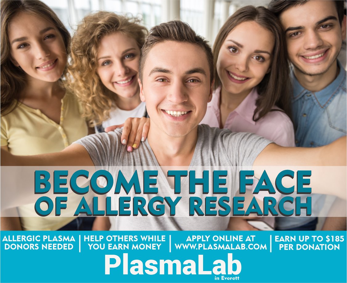 Got food allergies? Pet allergies? Dust mite allergies? Check out how you can support medical research &amp; earn extra $$$. 

#everettwa #seattle #snohomish #washingtonstate #pnw #pacificnorthwest #allergies #medicalresearch #earn185