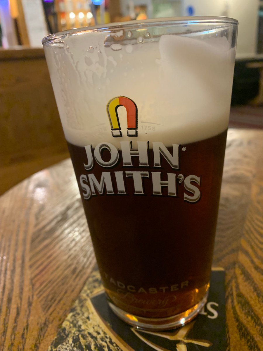 Britainbeermat's tweet photo. Pint of John smiths for £2.80…and why not? #savingpubs https://t.co/dbtT0kK0mr