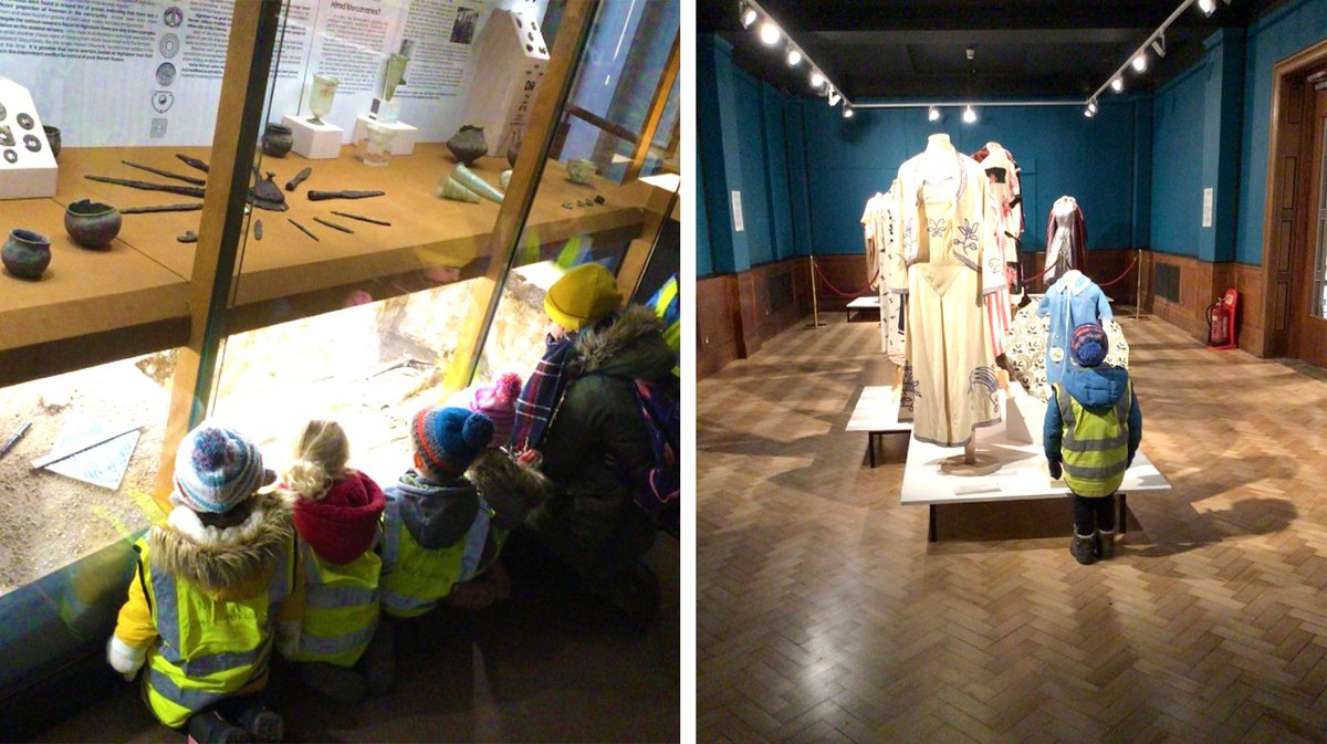 The children had a great time at Worthing Museum today! 

'Maybe this was used in the olden days' - George 
'Maybe it was a wheelbarrow' - Ezra 
'I think that axe is used to cut wood' - George

<a href="/wtmworthing/">Worthing Theatres and Museum</a>