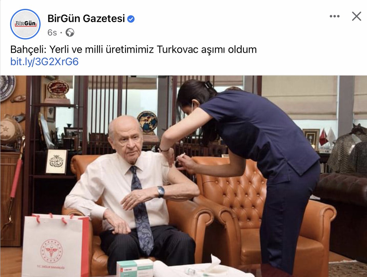 FotoHaber - Turkovac, aşı karşıtlarının eline koz vermeyi sürdürüyor: ''Bugüne dek Bahçeli'nin desteklediği neyin bir faydasını gördünüz?'' zaytung.com/fotohaberdetay…