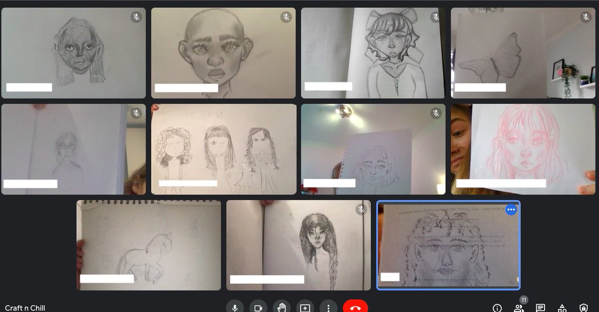 MsGuayHNMCS's tweet photo. Co-curriculars don’t stop, even though we’re learning from home @HNMCS Thanks Bella and Apolonija for helping us draw portraits in Craft n’ Chill today! https://t.co/PA2K7ZOIsb