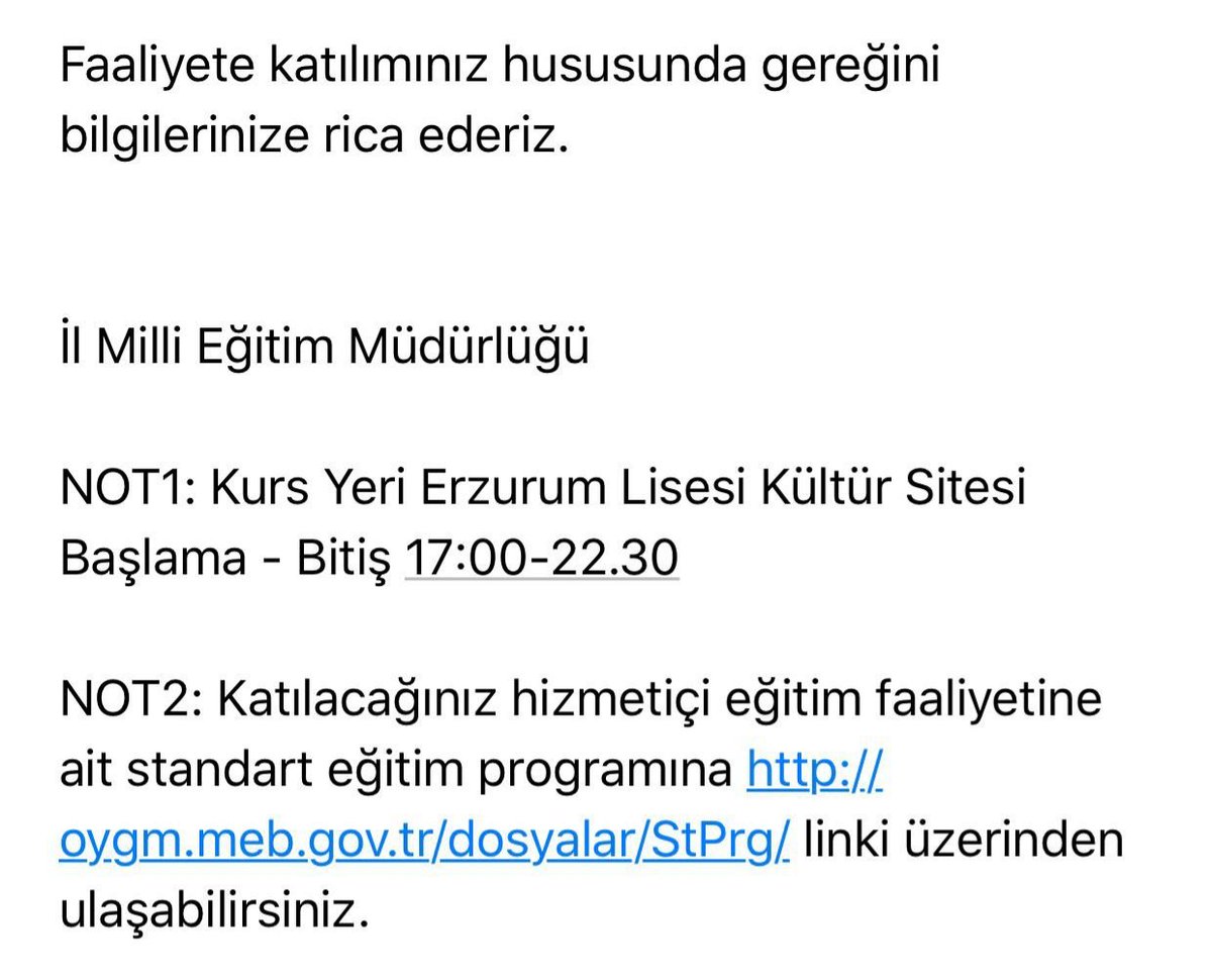 Milli Eğitim  Bakanlığı; okul yöneticilerini emir kulu gören,angarya yükleyerek mesai sonrası saat 22.30'a kadar  ikinci mesai yaptıran zorba anlayışa dur demelidir.
<a href="/tcbestepe/">T.C. Cumhurbaşkanlığı</a>
<a href="/tcmeb/">Millî Eğitim Bakanlığı</a> 
@ErzurumValilik 
<a href="/_aliyalcin_/">Ali YALÇIN</a> 
<a href="/ozmehmetemin/">Mehmet Emin Öz</a>