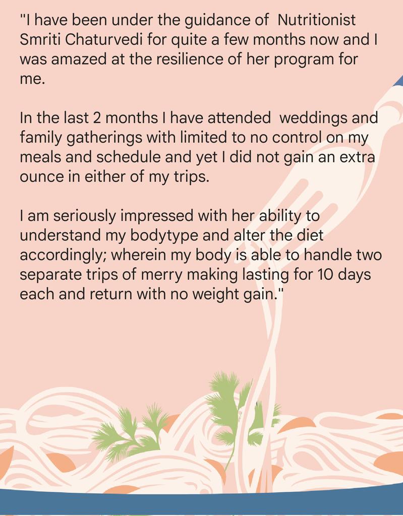 chatursmriti009's tweet photo. Feedback from my client who has already lost 25 kgs+ in her wellness journey with Vellness Kraaft. 
This demonstrates that diet advise focussed on an individual metabolic system can do wonders in unimaginable ways.
#EffectiveAdvise #HappyClient 
#HardWork #HappyResults 
😊🎉❤️ https://t.co/5byNY2Ozc5