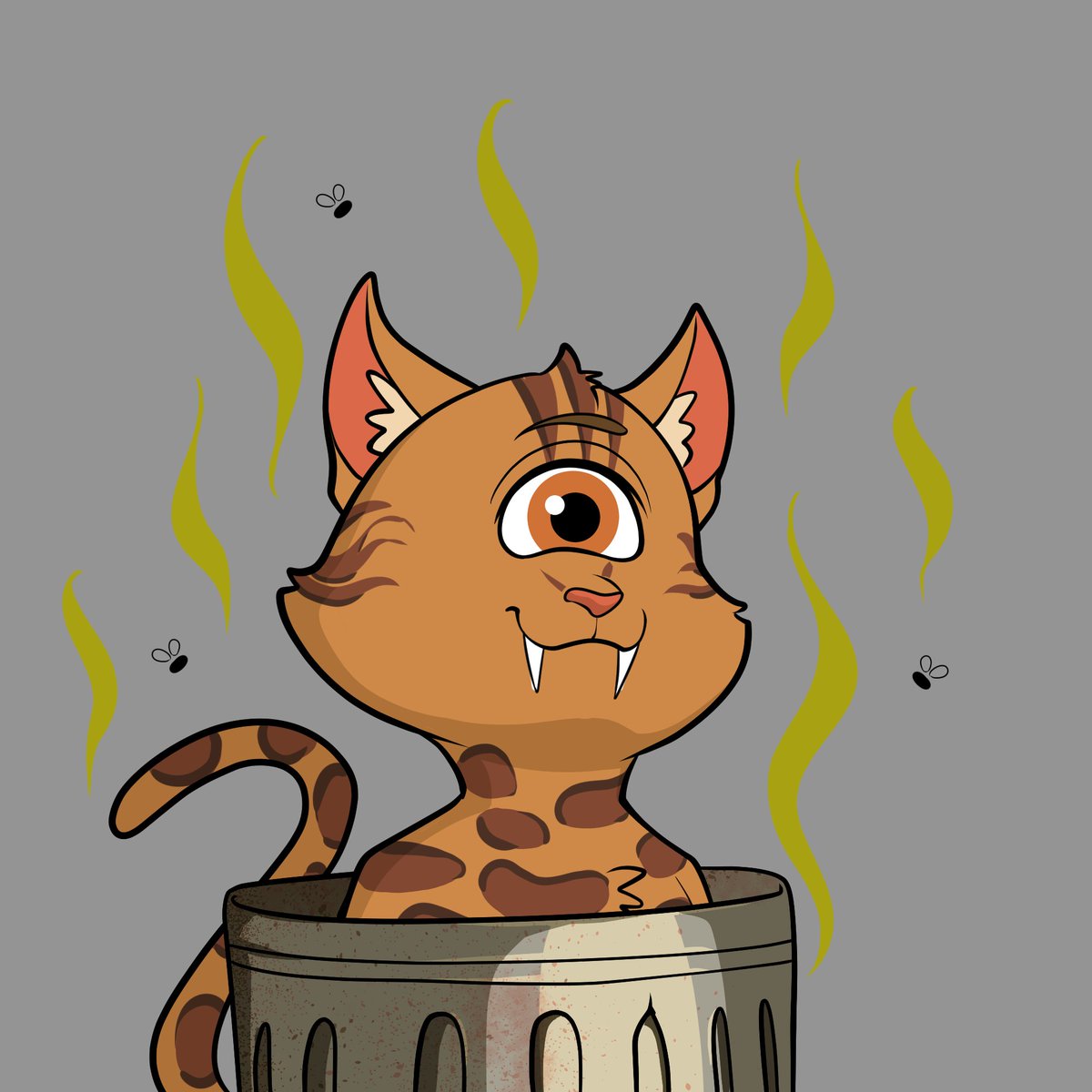 fancycatzNFT's tweet photo. Living on the streets much of turned this wretched hobocat into a cyclops. Terrible tragedy. Aid me in my fight to end feline inequality. Retweet and follow.  #NFT #fancycatzNFT #NewNFT #NFTGiveaway #NFTCommmunity https://t.co/mLCMnKJ5vZ