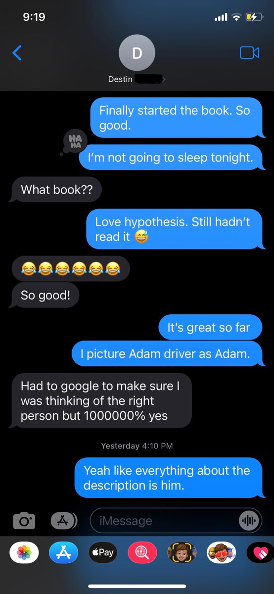 _HannahRupert's tweet photo. Not me having zero idea that Adam Carlsen from The Love Hypothesis was originally a Reylo fanfic. @EverSoAli did an amazing job with the character description as noted below. 😍 https://t.co/pXwl5HnYts