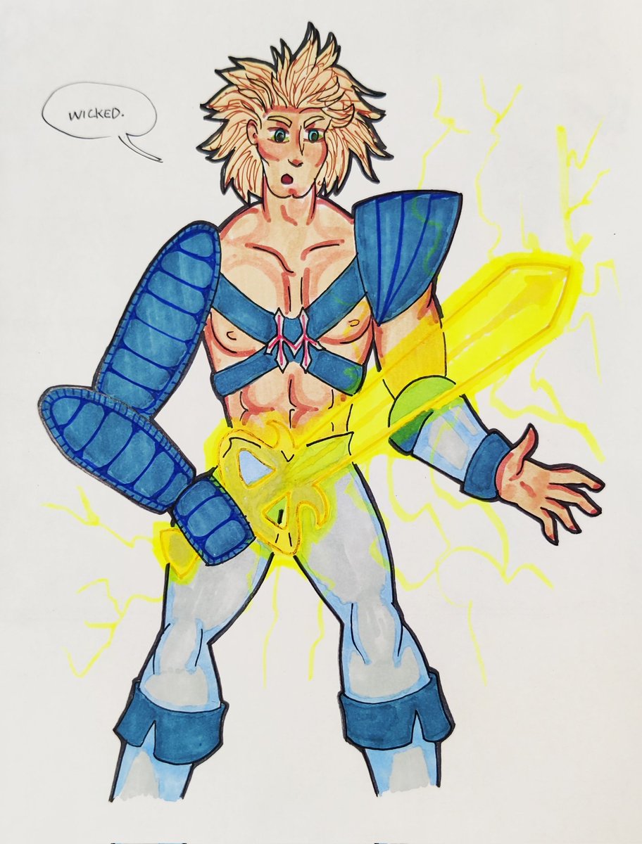TheNightDusto's tweet photo. @MOTUdrawing #week142 #LaserPowerHeMan #MOTUdrawingchallenge #MOTU #HeMan https://t.co/4bVNOeNfo8