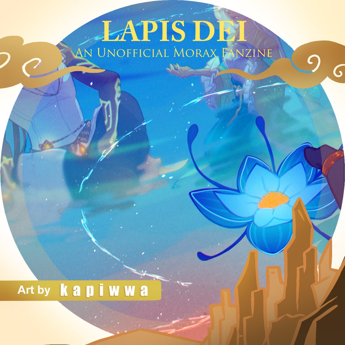 kapiwwa's tweet photo. my preview for🔸LAPIS DEI🔸 a @MoraxZine !

#GenshinImpact #原神 #Zhongli https://t.co/QZjKV8mnVM