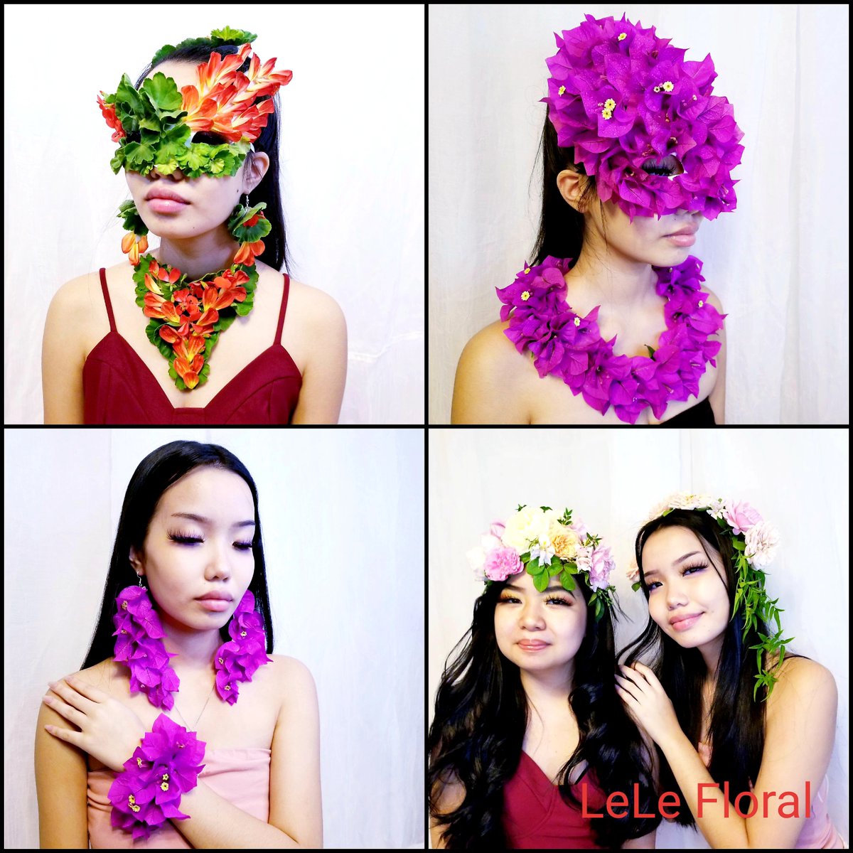 The Art Wearable Flowers Flowers and Body Accessories with real Flowers by LeLe Floral 
#wearableflowers #nofloralfoam #floralheadpiece #wearableflowers #fineartflorals #fineartflowers #blooooms #floralcrown #floralart