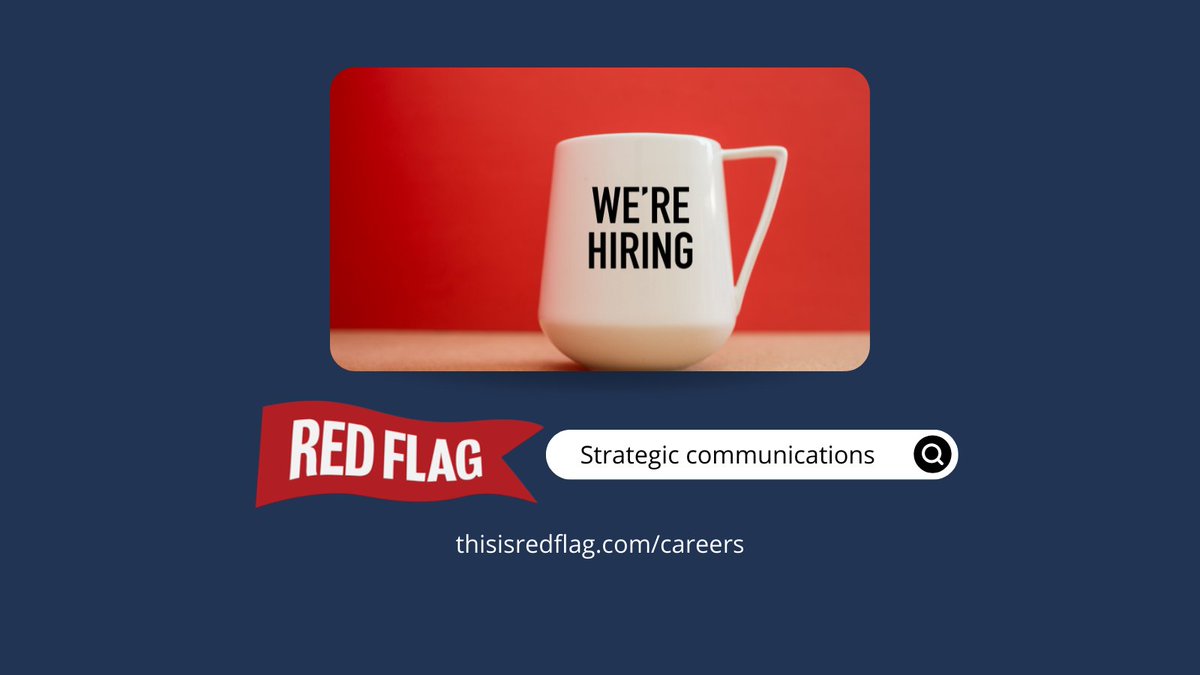 🚩Looking for a new challenge in 2022? 
🚩Know how to tell a good story? 

We are hiring at all levels in #london #washingstondc #Dublin &amp; #remote thisisredflag.com/careers/ #jointheteam