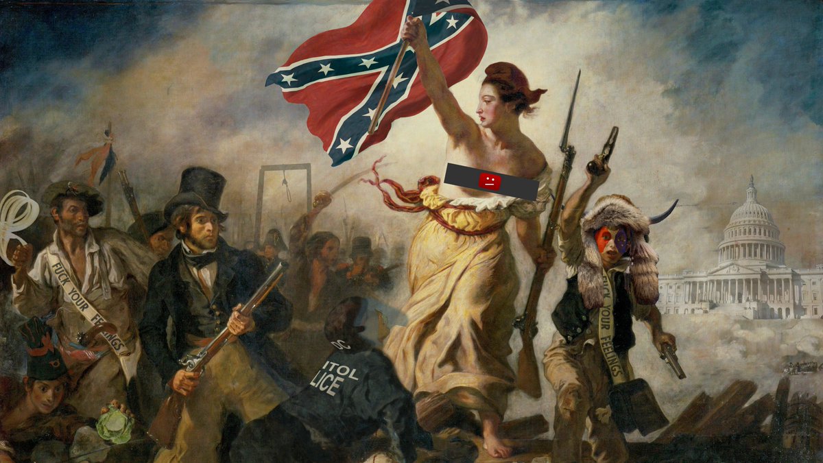 Eugène Delacroix, "Le 6 Janvier," 1830
#January6th #LibertyCabbage