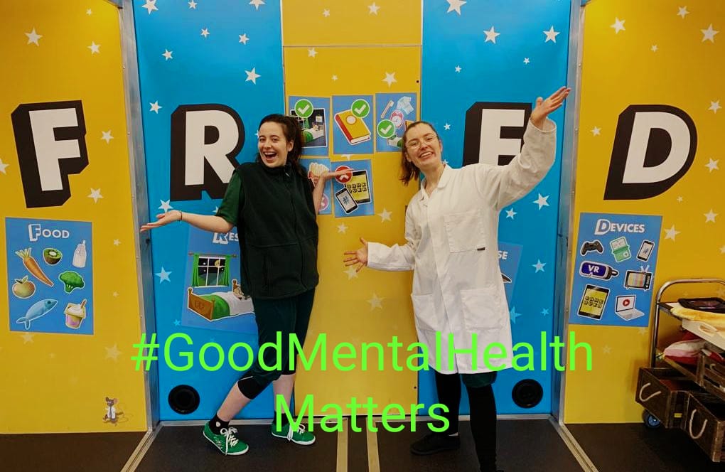 hobgoblintc_'s tweet photo. Fantastic Fred is back on the road in Kent, teaching children the importance of looking after themselves. Good mental health really does matter, now more than ever. #edutwitter #TheatreInEducation @NHSKMCCG @drummeragency https://t.co/E1Qsc7ZmEx