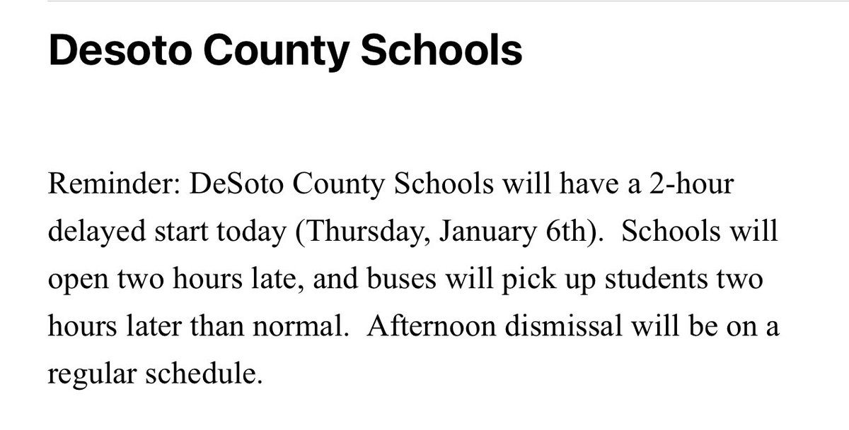 TweetDCS_WES's tweet photo. Buses will arrive 2 hours later than normal time, and doors at WES will open at 9:55! We will dismiss at our regular time. See you all soon!! #TeamDCS https://t.co/9yGA9nj2ol