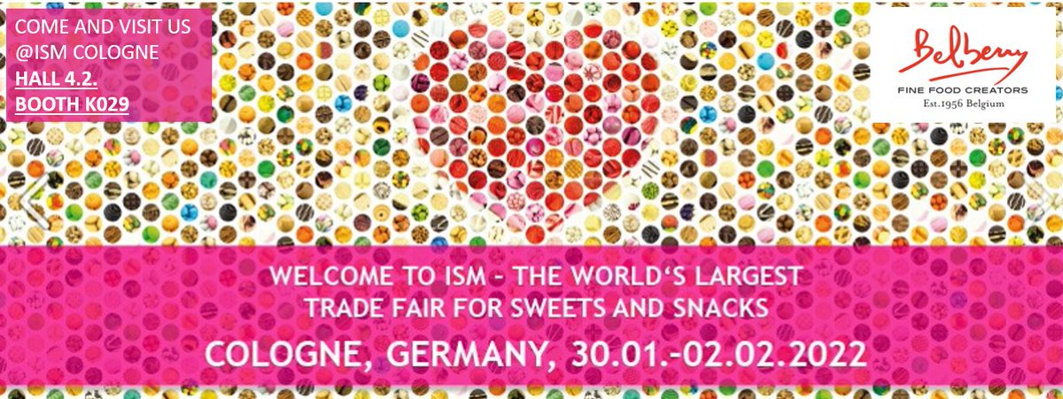💥We are happy to attend the ISM fair from 30/01 - 02/02!
Please be welcome to discover and taste our latest novelties.
Visit us at Hall 4.2 stand K029! 💥
#ism #koln #cologne #Food #Belberry #finefood #deliciousfood