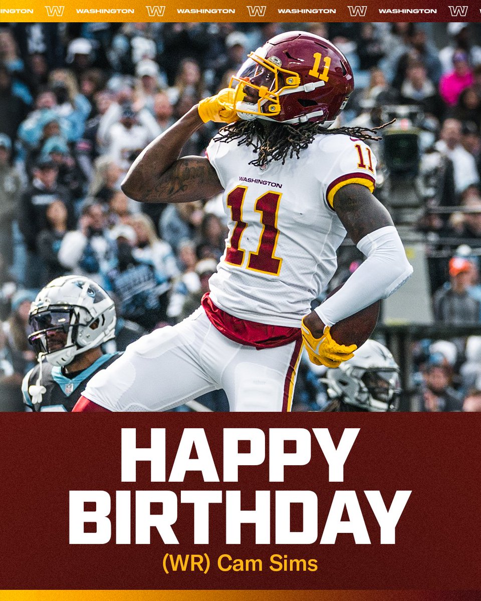 Commanders's tweet photo. Happy birthday, @Silkysims17 🥳🎂 https://t.co/CXsDQbMinO