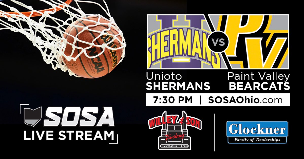 Join <a href="/KJWISE7/">Jacob Wise</a> and <a href="/CoxyU/">Eric C</a> this evening from Unioto as the <a href="/ladyshermans/">Unioto Lady Shermans</a> (11-1) host <a href="/LadyCatsBasket3/">Lady Cats Basketball</a> (10-1) in a showdown at the top of the SVC standings.

Tip-off scheduled for 6:15 p.m. You can watch at SOSAOhio.com or on our Facebook and Twitter feeds.