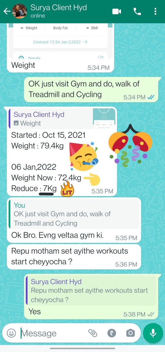 SrinivasFitness's tweet photo. It's #7Kgs and Going Stronger 💪🏽💥🥳

#ClientResults 🥳 https://t.co/Vh3tgcdCmv