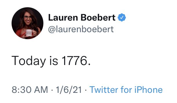 Sent at 8:30 a.m. on January 6th, 2021