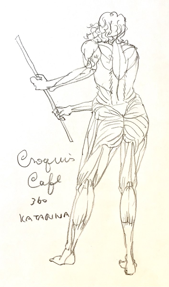 #croquiscafe 
360 Katarina
だんだん速くしていく。今は8分、8分、9分。 
