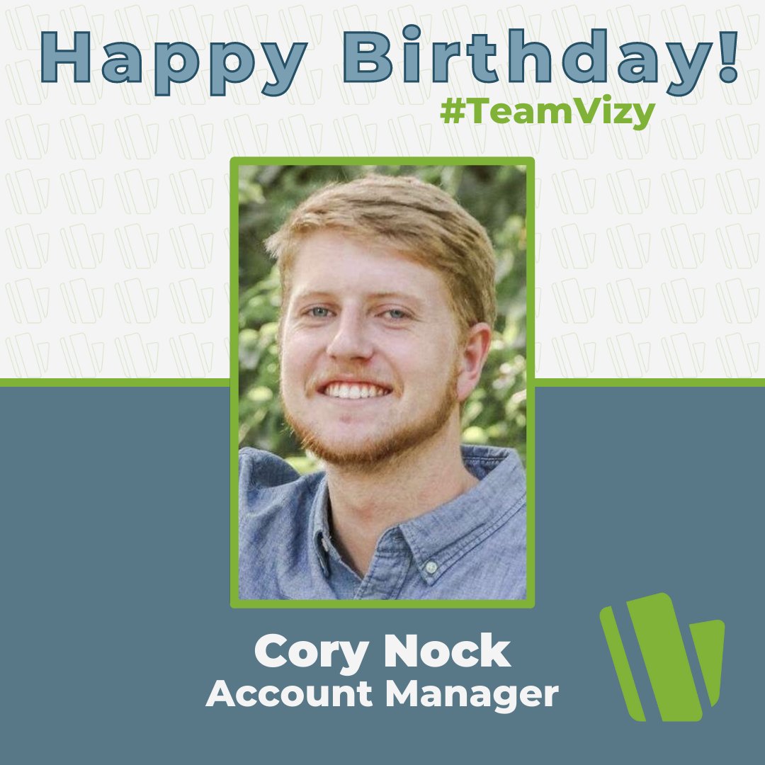 vizypay's tweet photo. Help us wish Cory, Account Manager, a very happy birthday! 🥳 We appreciate all that you do to help small business owners thrive! Throw him a like/comment to celebrate!

#happybirthday #teamvizy #vizypay #culture #paymentprocessing #looklocalfirst https://t.co/BbQP4M0W9T